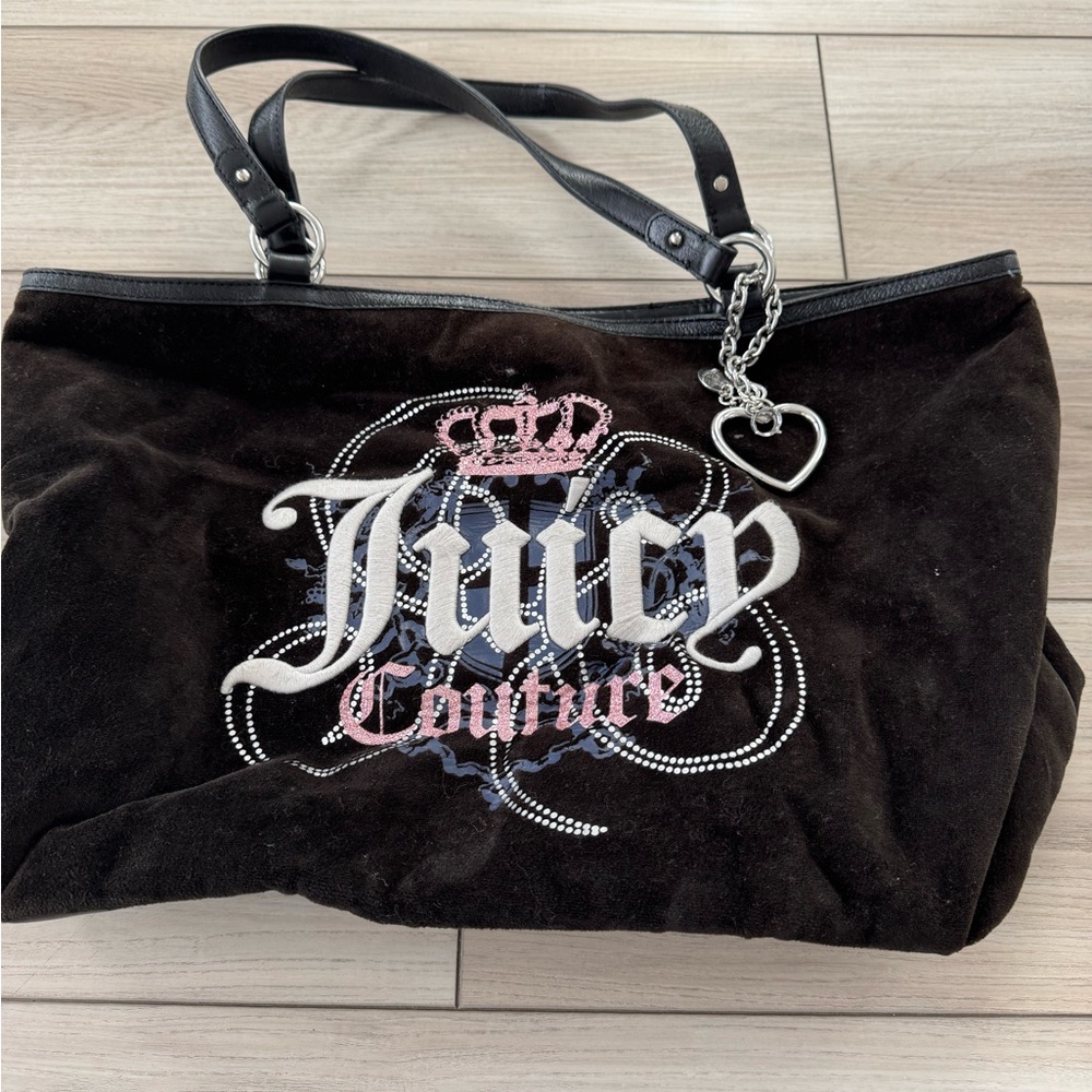 Large velvet vintage Juicy Couture bag